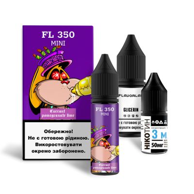 Flavorlab FL350 Mini Currant Pomegranate Lime 15мл — Набір для самозамісу (сольовий нікотин) Flavorlab FL350 Mini Currant Pomegranate Lime 15мл — Набір для самозамісу (сольовий нікотин)