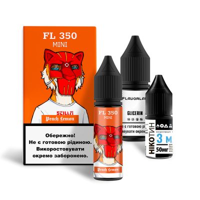 Flavorlab FL350 Mini Peach Lemon 15мл — Набір для самозамісу (сольовий нікотин)