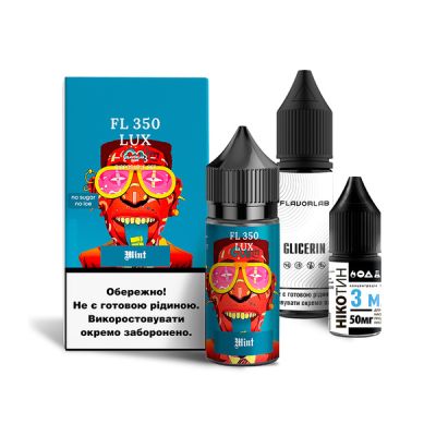 Flavorlab FL350 Mint 30мл — Набір для самозамісу (сольовий нікотин)