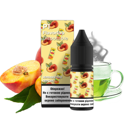 Flavorlab P1 Зелений Чай Персик 10мл — Набір для самозамісу (сольовий нікотин)