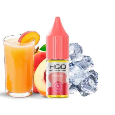 HQD LIQ Peach Ice 10мл — Рідина для pod систем (сольовий нікотин)