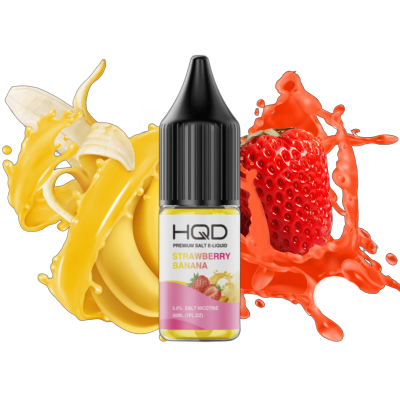 HQD LIQ Strawberry Banana 10мл — Рідина для pod систем (сольовий нікотин)