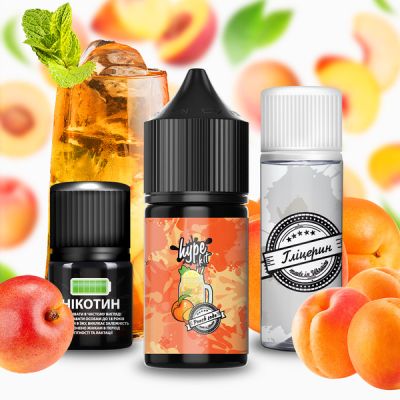 Hype Peach Soda 30мл — Набір для самозамісу (сольовий нікотин)