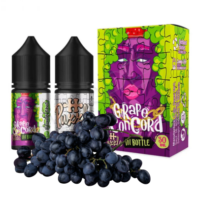 In Bottle Grape Concord 30мл — Набір для самозaмісу (сольовий нікотин)