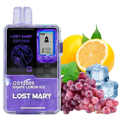 Lost Mary 12000 Grape Lemon Ice — Одноразова POD-система