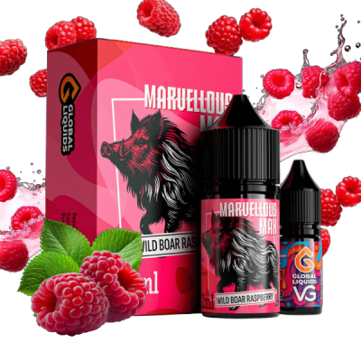 Marvellous Max Wild Boar Raspberry 30мл — Набір для самозамісу (сольовий нікотин) Marvellous Max Wild Boar Raspberry 30мл — Набір для самозамісу (сольовий нікотин)