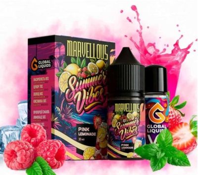 Marvellous Summer Vibes Pink Lemonade 30мл — Набір для самозамісу (сольовий нікотин) Marvellous Summer Vibes Pink Lemonade 30мл — Набір для самозамісу (сольовий нікотин)