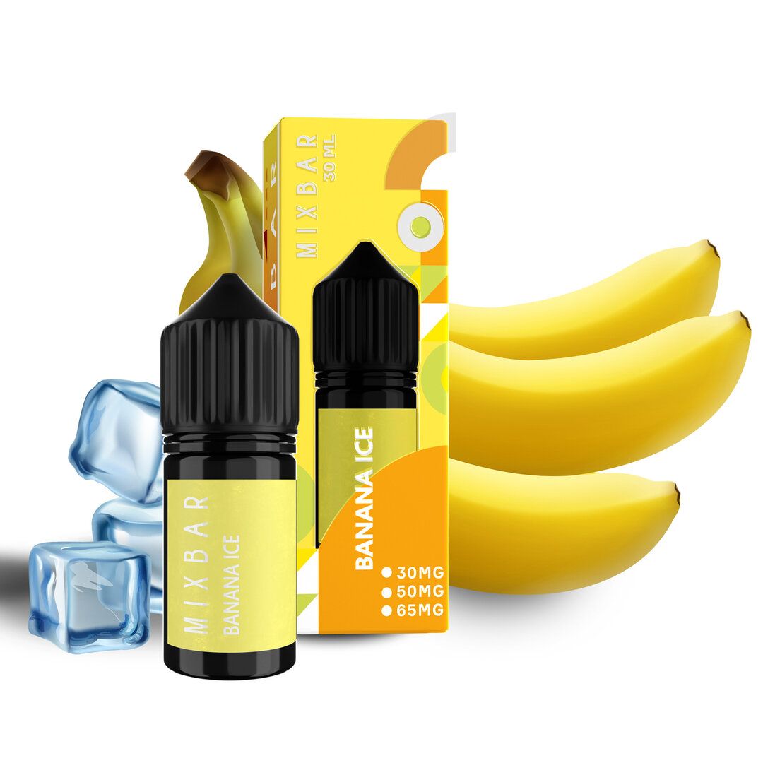 Mix Bar Banana Ice 30мл — Набір для самозамісу (сольовий нікотин) Mix Bar Banana Ice 30мл — Набір для самозамісу (сольовий нікотин)