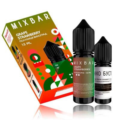 Mix Bar Grape Strawberry 15мл — Набір для самозамісу (сольовий нікотин)