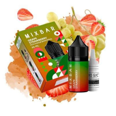 Mix Bar Grape Strawberry 30мл — Набір для самозамісу (сольовий нікотин)