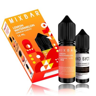 Mix Bar Lemon Watermelon 15мл — Набір для самозамісу (сольовий нікотин)