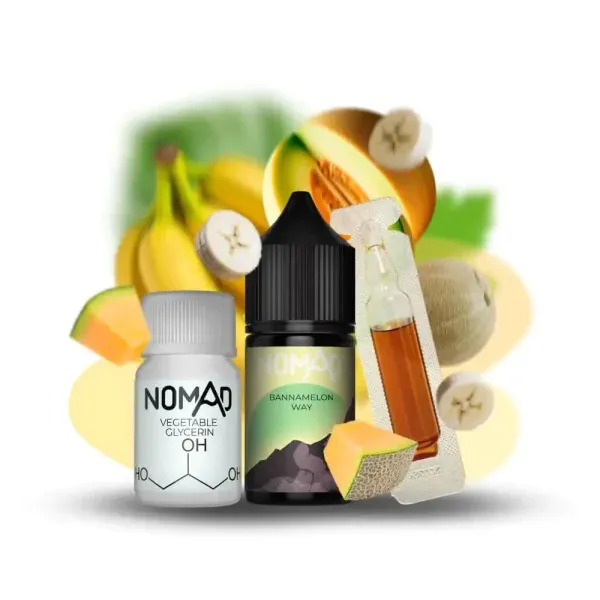 Nomad Bananamelon Way 30мл — Набір для самозамісу (сольовий нікотин) Nomad Bananamelon Way 30мл — Набір для самозамісу (сольовий нікотин)