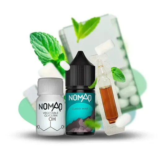 Nomad Classy Mint — Набір для самозамісу (сольовий нікотин) Nomad Classy Mint — Набір для самозамісу (сольовий нікотин)