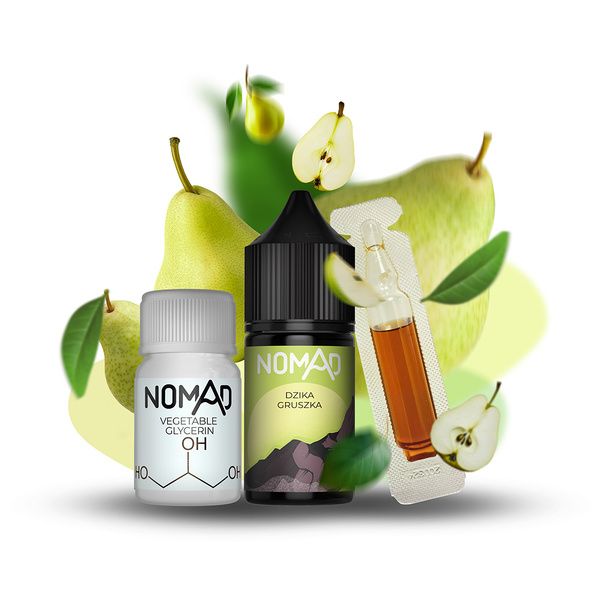 Nomad Dzika Gruszka 30мл — Набір для самозамісу (сольовий нікотин) Nomad Dzika Gruszka 30мл — Набір для самозамісу (сольовий нікотин)