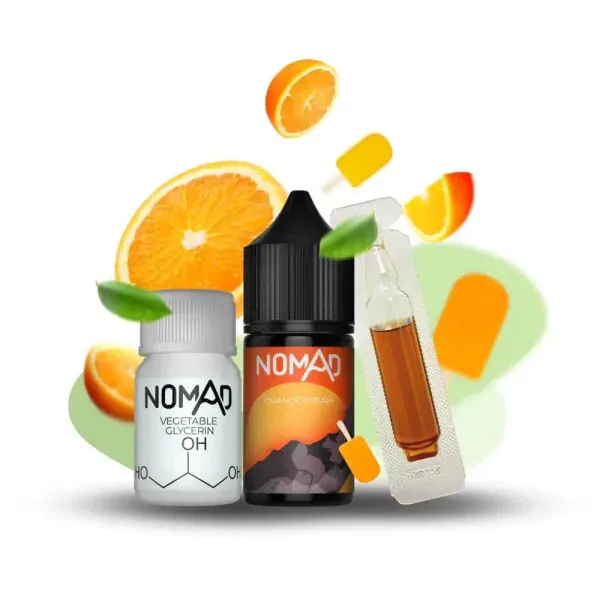 Nomad Orange dream 30мл — Набір для самозамісу (сольовий нікотин) Nomad Orange dream 30мл — Набір для самозамісу (сольовий нікотин)