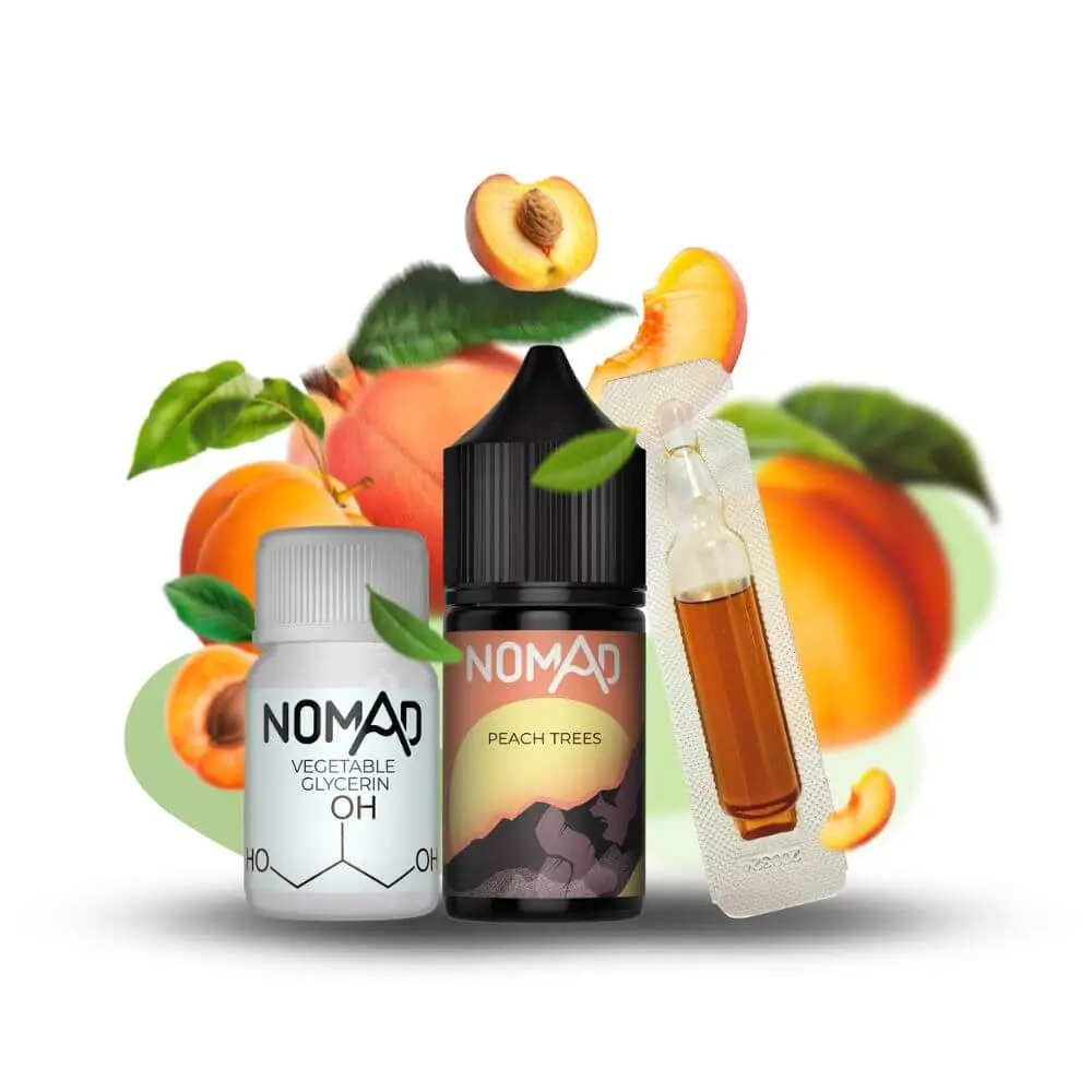 Nomad Peach trees 30 мл — Набір для самозамісу (сольовий нікотин) Nomad Peach trees 30 мл — Набір для самозамісу (сольовий нікотин)