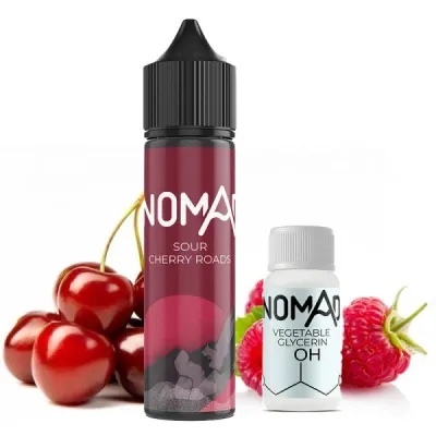 Nomad Sour Cherry Roads 60мл — Набір для самозамісу (органічний нікотин)