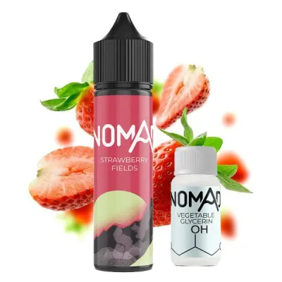 Nomad Strawberry Fields 60мл — Набір для самозамісу (органічний нікотин)