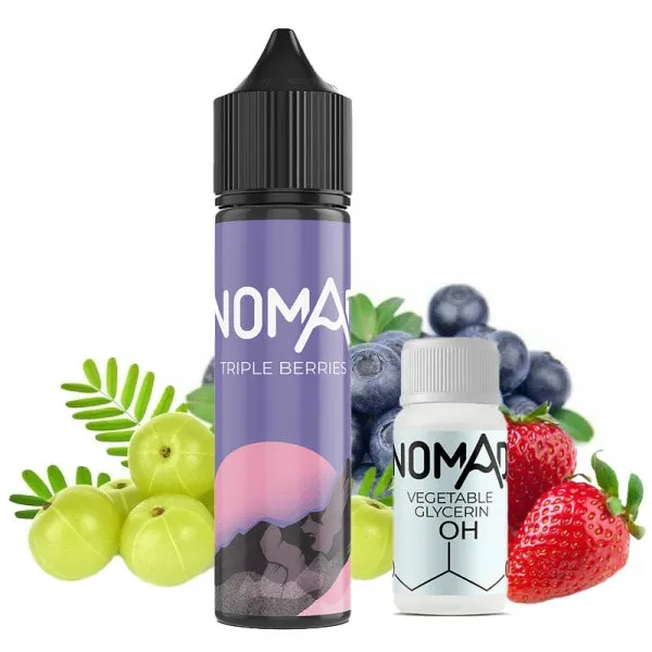 Nomad Tripple Berries 60мл — Набір для самозамісу (органічний нікотин) Nomad Tripple Berries 60мл — Набір для самозамісу (органічний нікотин)