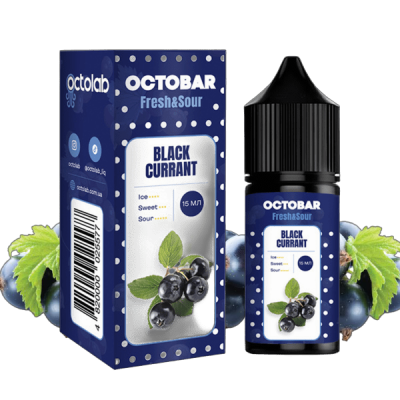Octobar Fresh Sour Black Currant 30мл — Набір для самозамісу (сольовий нікотин)