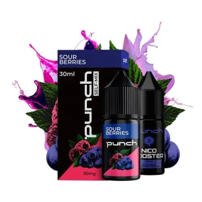 Punch Sour Berries 30мл — Набір для самозамісу (сольовий нікотин)