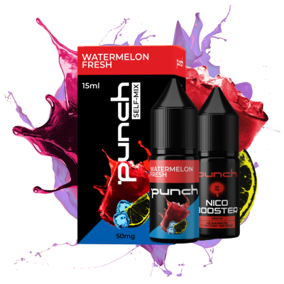 Punch Watermelon Fresh 30мл — Набір для самозамісу (сольовий нікотин)