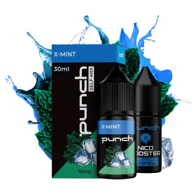Punch X Mint 30мл — Набір для самозамісу (сольовий нікотин)