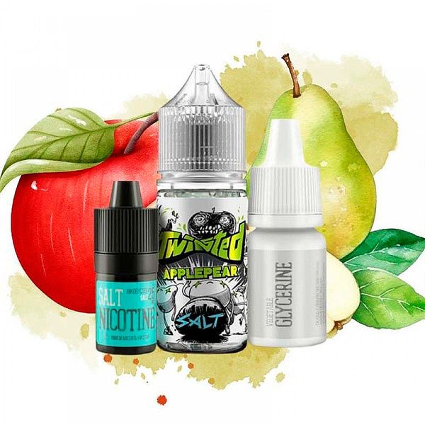Twisted Applepear 30мл — Набір для самозамісу (сольовий нікотин) Twisted Applepear 30мл — Набір для самозамісу (сольовий нікотин)