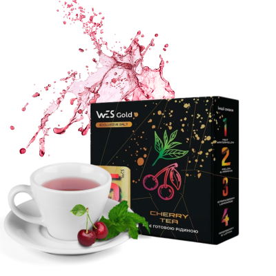WES Gold Cherry Tea 30мл — Набір для самозамісу (сольовий нікотин)