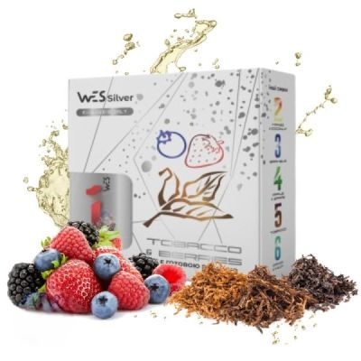 WES Silver Tobacco Berries 30мл — Набір для самозамісу (сольовий нікотин)