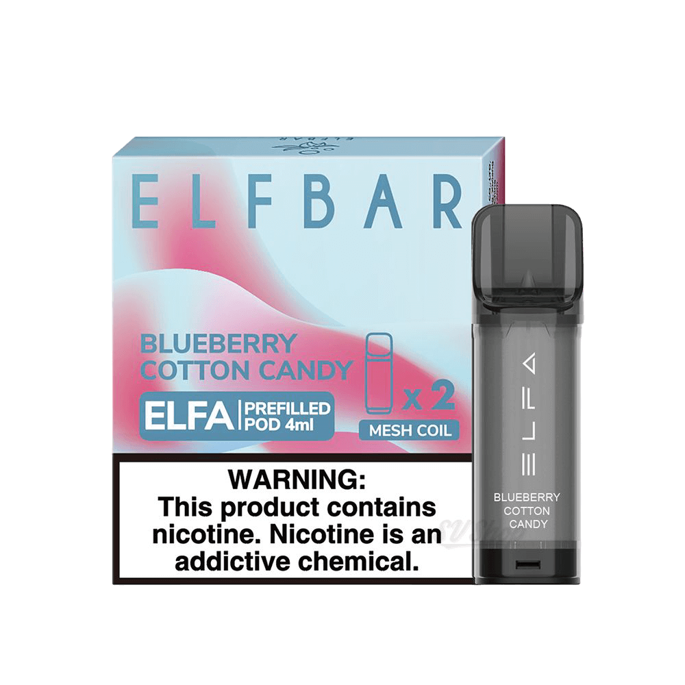 Elf Bar ELFA 4мл — Картридж для POD-систем, Blue Cotton Candy Elf Bar ELFA 4мл — Картридж для POD-систем, Blue Cotton Candy