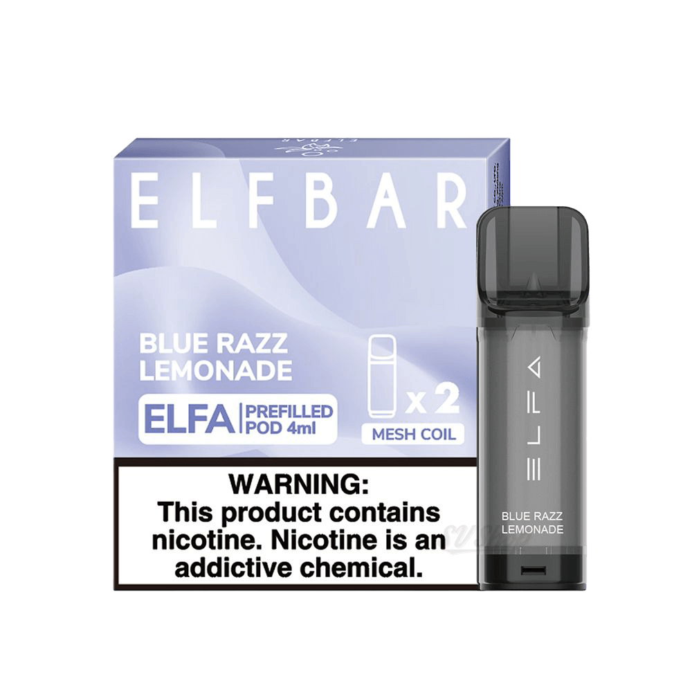 Elf Bar ELFA 4мл — Картридж для POD-систем, Blue Razz Lemonade Elf Bar ELFA 4мл — Картридж для POD-систем, Blue Razz Lemonade