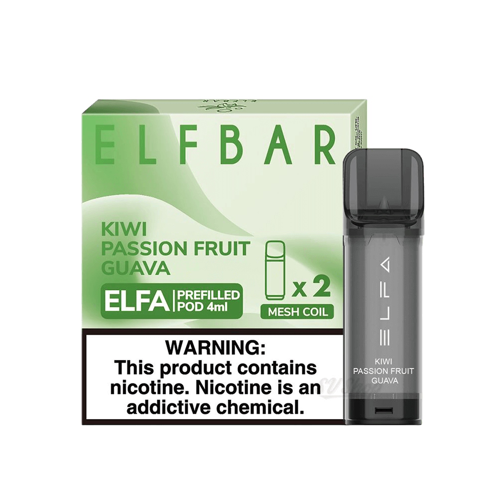 Elf Bar ELFA 4мл — Картридж для POD-систем, Kiwi Passion Guava Elf Bar ELFA 4мл — Картридж для POD-систем, Kiwi Passion Guava